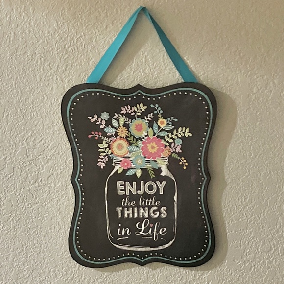 Chalkboard Sign, “Enjoy the little things in life” - Picture 1 of 2